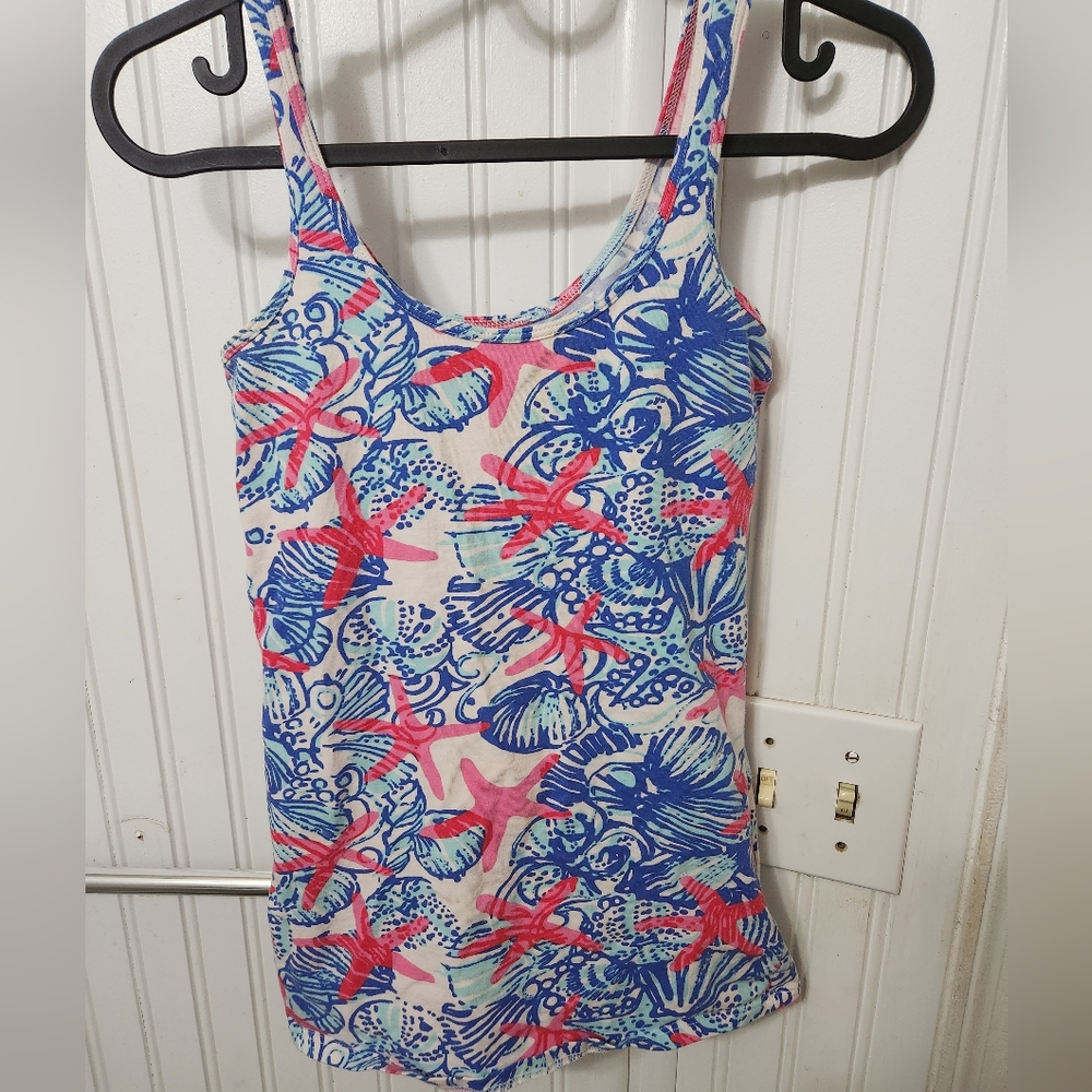 Lilly Pulitzer She Sells Seashells Tank Top